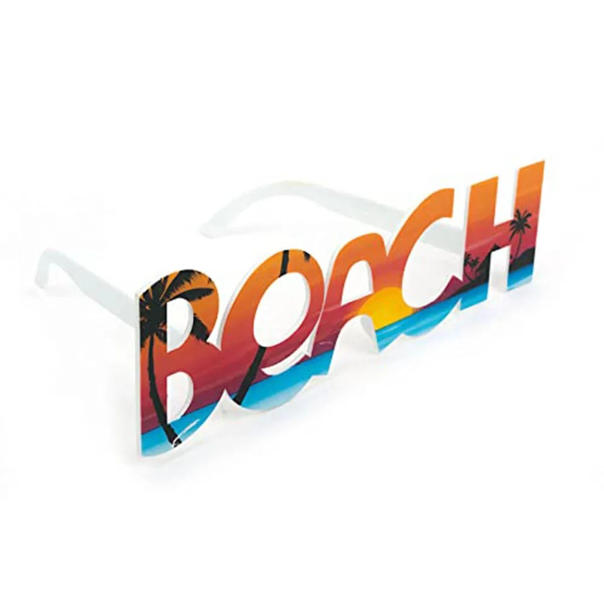 Beach Yazılı Parti Gözlüğü Yaza Merhaba Hawaii Show Gözlüğü 19x6 Cm görsel 4