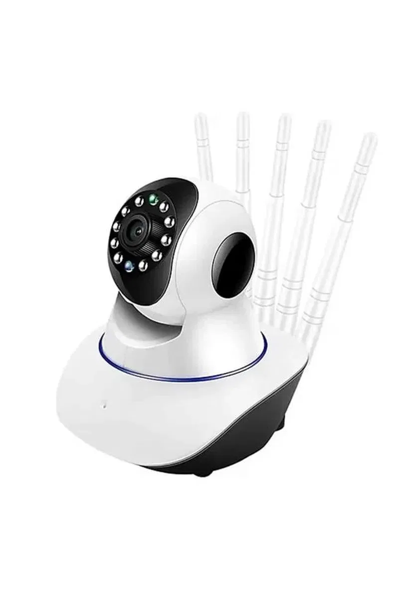 Akıllı Gece Görüşlü Sensörlü Wifi Kamera Telefondan Takip Edilebilir görsel 5