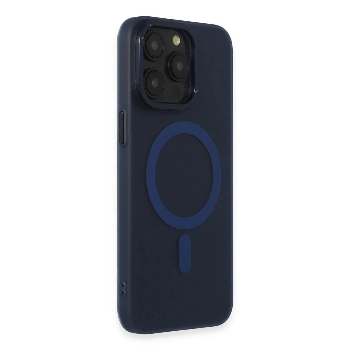 Apple İphone 15 Pro Max Kılıf Lodos Magneticsafe Mat Kapak - Mavi görsel 2