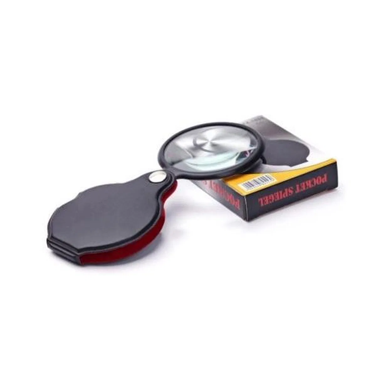 5x 60mm Cam Optik Lens, katlabilir, deri Kaplamalı Cep Büyüteçxx1051 görsel 2