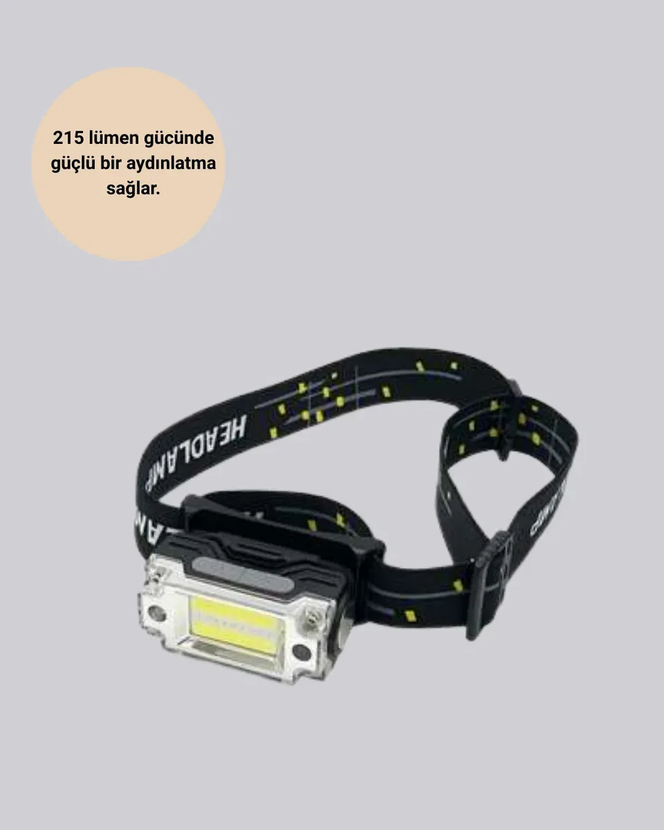 Şarj Edilebilir LED KAFA Feneri 215 Lümen XPE COB Güçlü Aydınlatma görsel 5