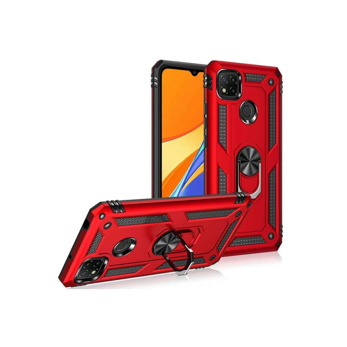 Xiaomi Redmi 9c Kılıf Sofya Yüzüklü Silikon Kapak - Rose görsel 2