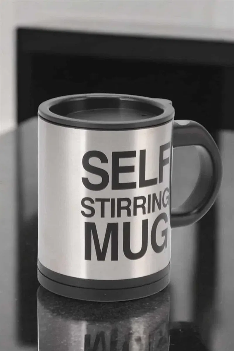 Yazılı Mug Kupa Karıştırıcı Özelliği Ve Paslanmaz Çelik görsel 4