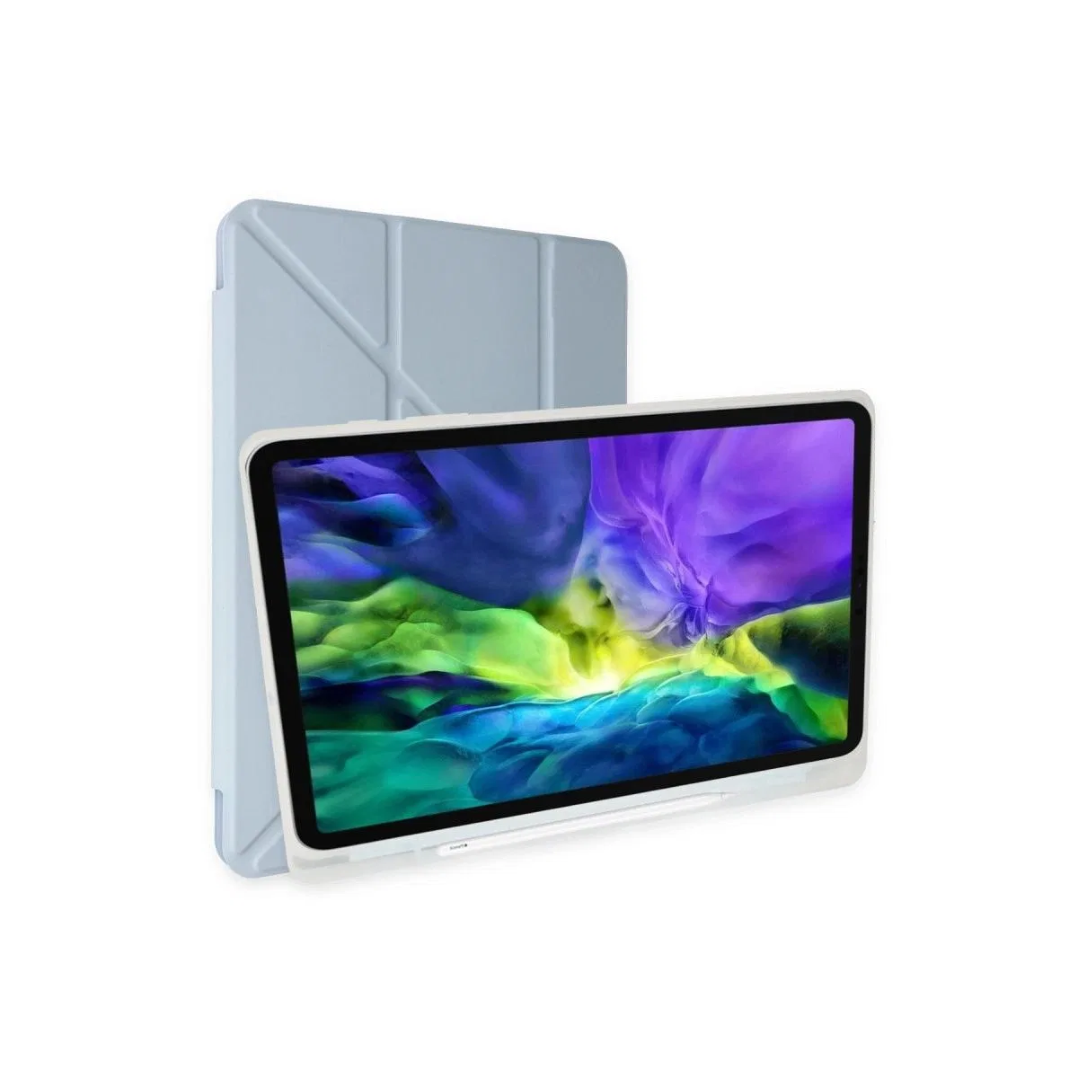 Samsung Galaxy X200 Tab A8 10. 5 Kılıf Kalemlikli Mars Tablet Kılıfı - Mavi