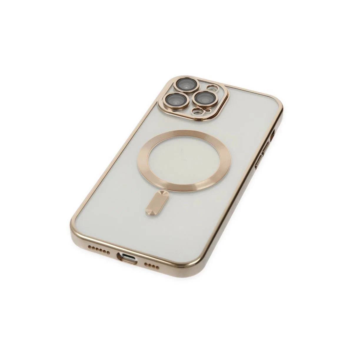 Apple İphone 14 Pro Kılıf Kross Magneticsafe Kapak - Gold görsel 4