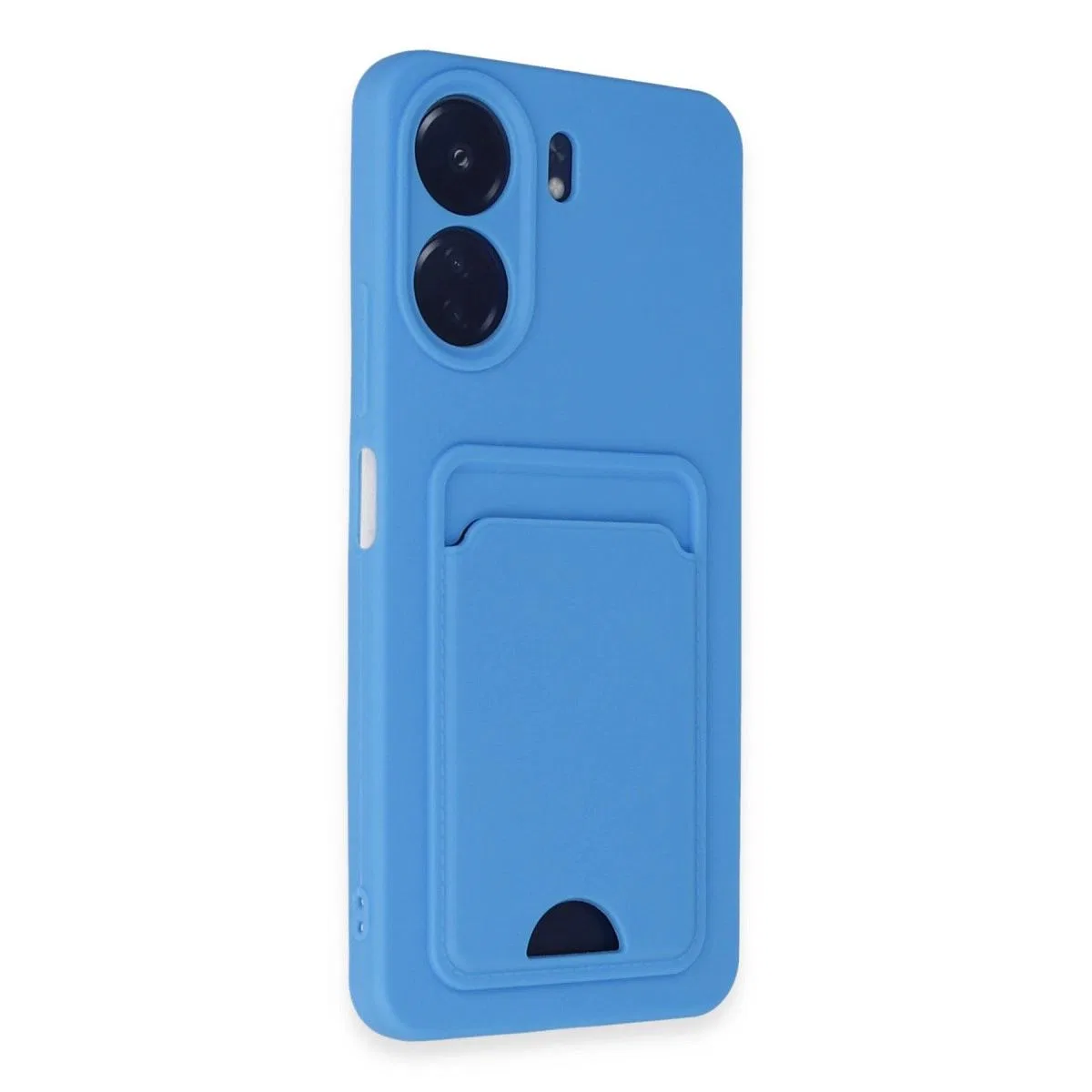 Xiaomi Redmi 13c Kılıf Kelvin Kartvizitli Silikon - Mavi görsel 2