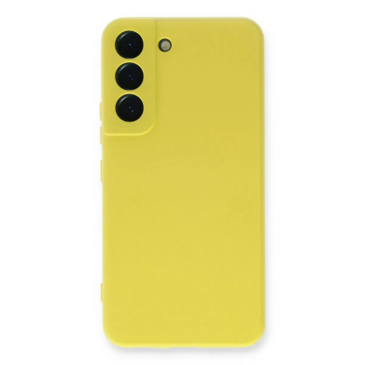 Samsung Galaxy S23 Plus Kılıf Nano İçi Kadife Silikon - Sarı görsel 3