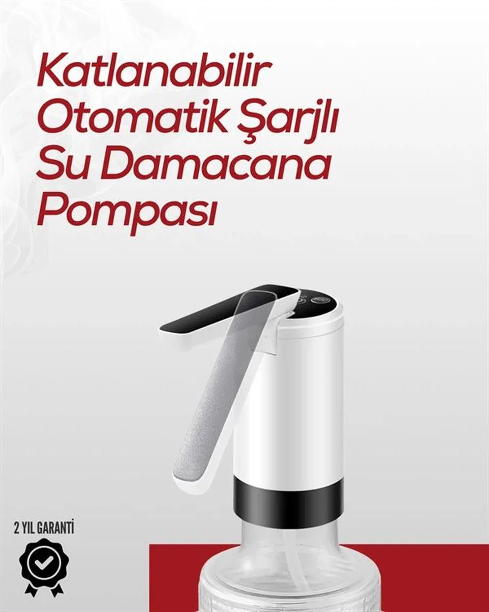Akıllı Şarjlı Daana Pompası Tek Tuşla Su Dolum