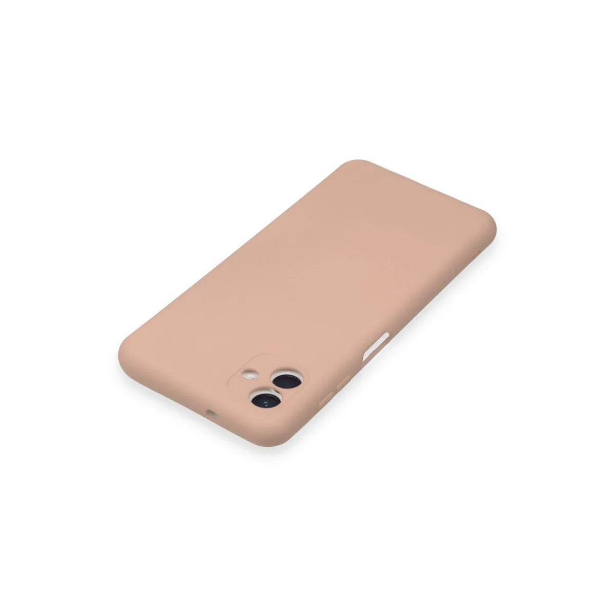 Samsung Galaxy A04 Kılıf Nano İçi Kadife Silikon - Pudra görsel 4