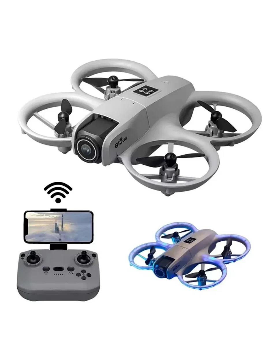 Uzun Şarj Süreli Kameralı Mini Drone Işıklı Akıllı Uçuş Sistemli görsel 2
