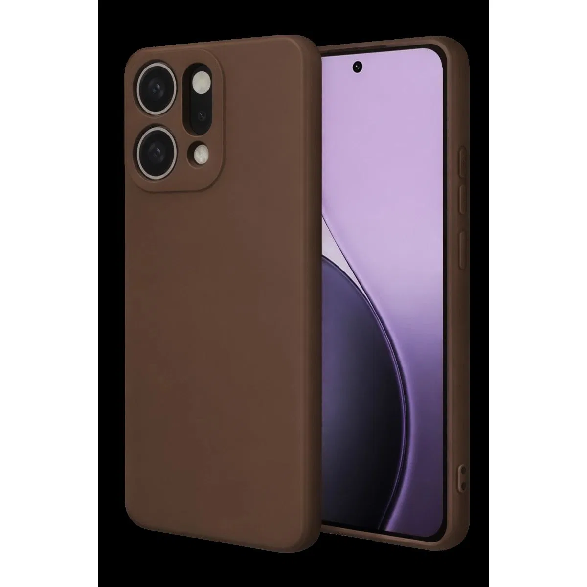 Oppo Reno 14 First Silikon - Kahverengi