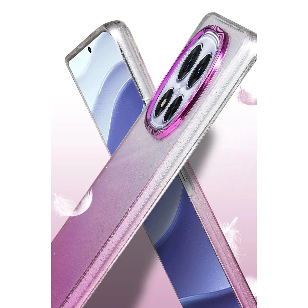 Xiaomi Redmi Note 14 Pro Plus Glossy Kapak - Siyah görsel 3