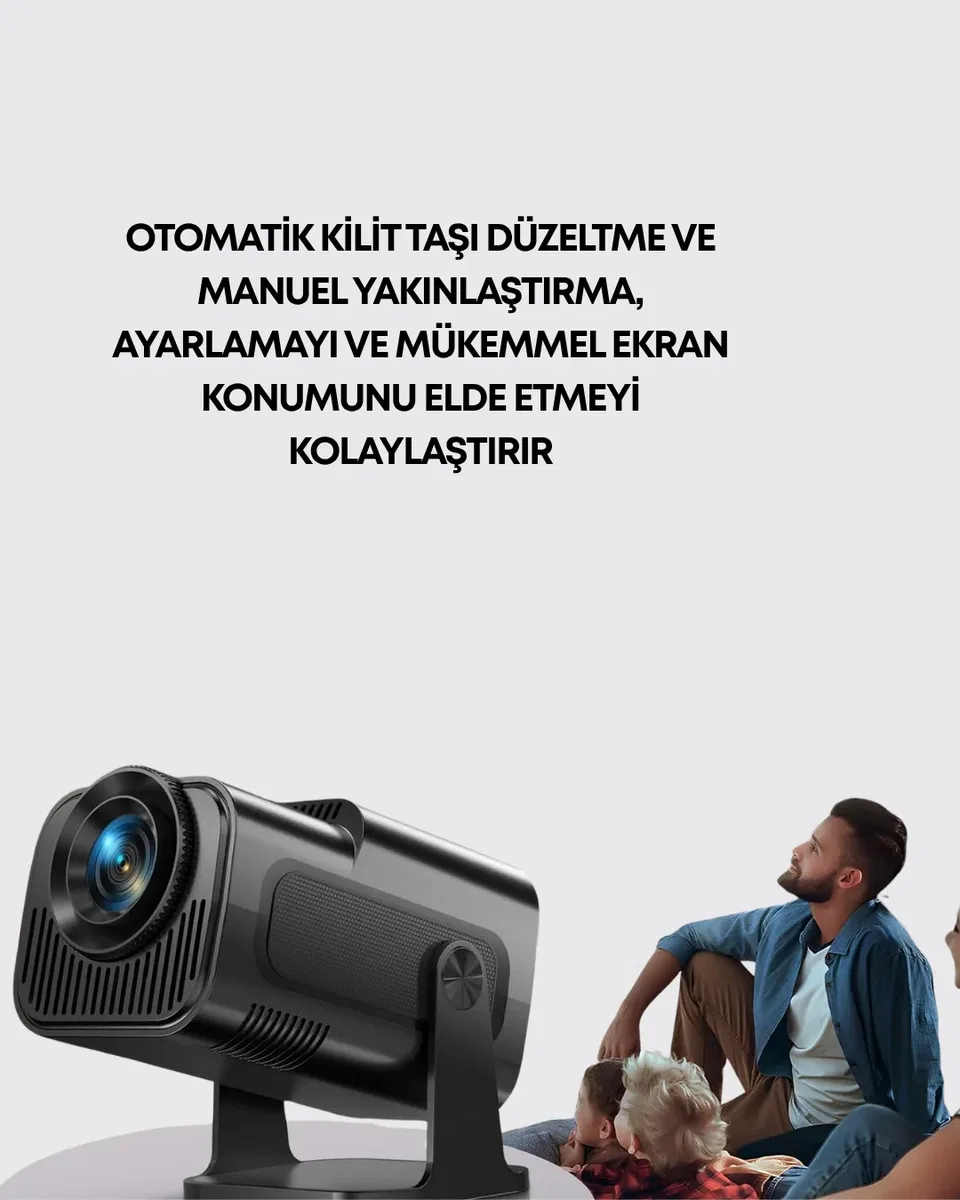 180° Dönebilen Gövde Tasarımıyla Tavan Yansıtmalı Taşınabilir Projektör görsel 4