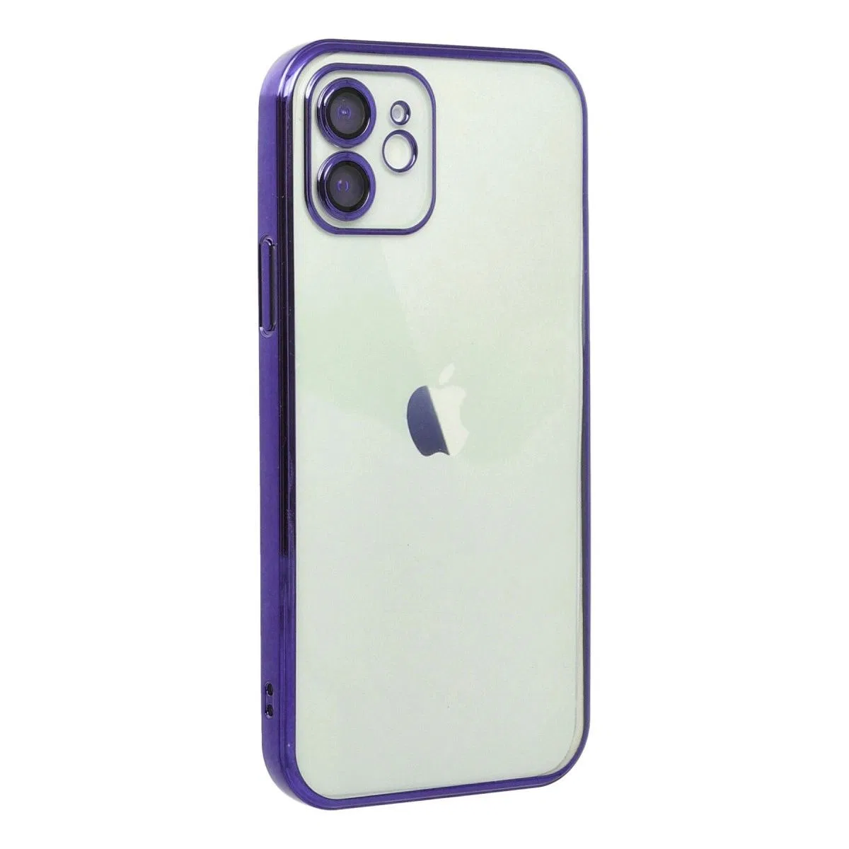Apple İphone 12 Kılıf Razer Lensli Silikon - Mor görsel 2
