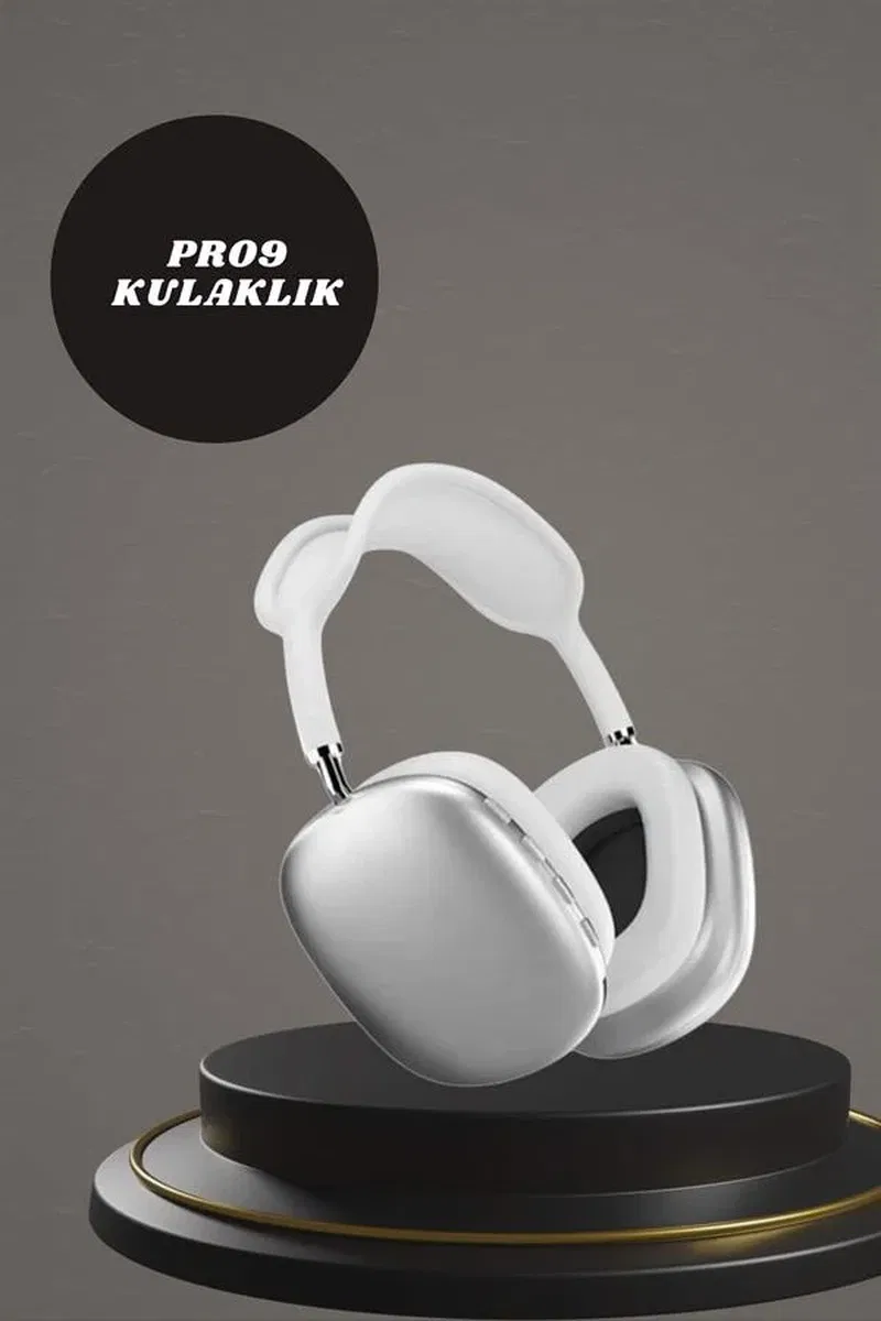 Kulak Üstü P9 Kablosuz Bluetooth Kulaklık ve 7 Kordonlu Akıllı Saat görsel 4
