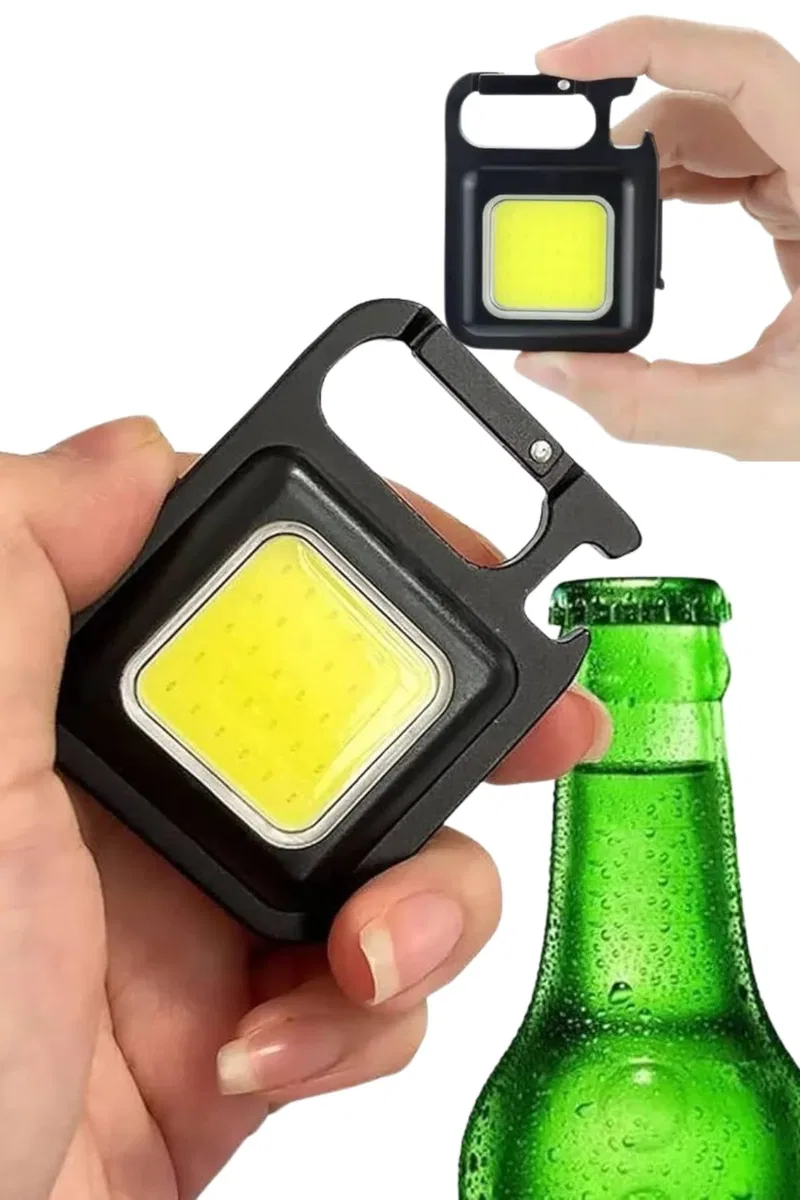 Işıldak USB Şarjlı Cep El Feneri Taşınabilir Mini Led Işık Çok Fonksiyonlu görsel 3