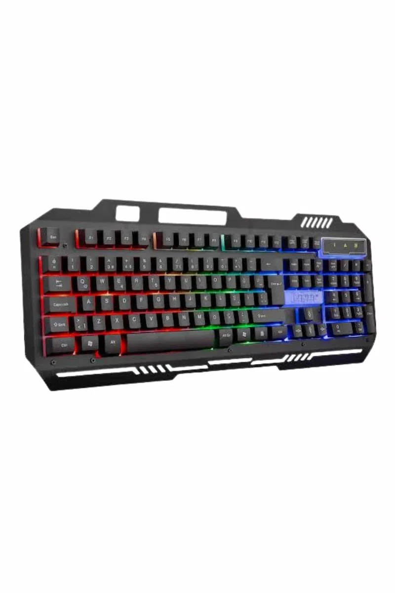 Işıklı Oyuncu Q Klavye Mouse Seti Siyah Gaming Oyuncu Klavye Yeni Nesil görsel 5