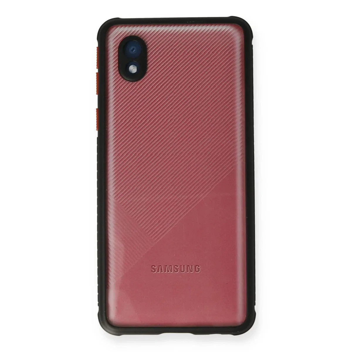 Samsung Galaxy A01 Core Kılıf Miami Şeffaf Silikon - Siyah görsel 2