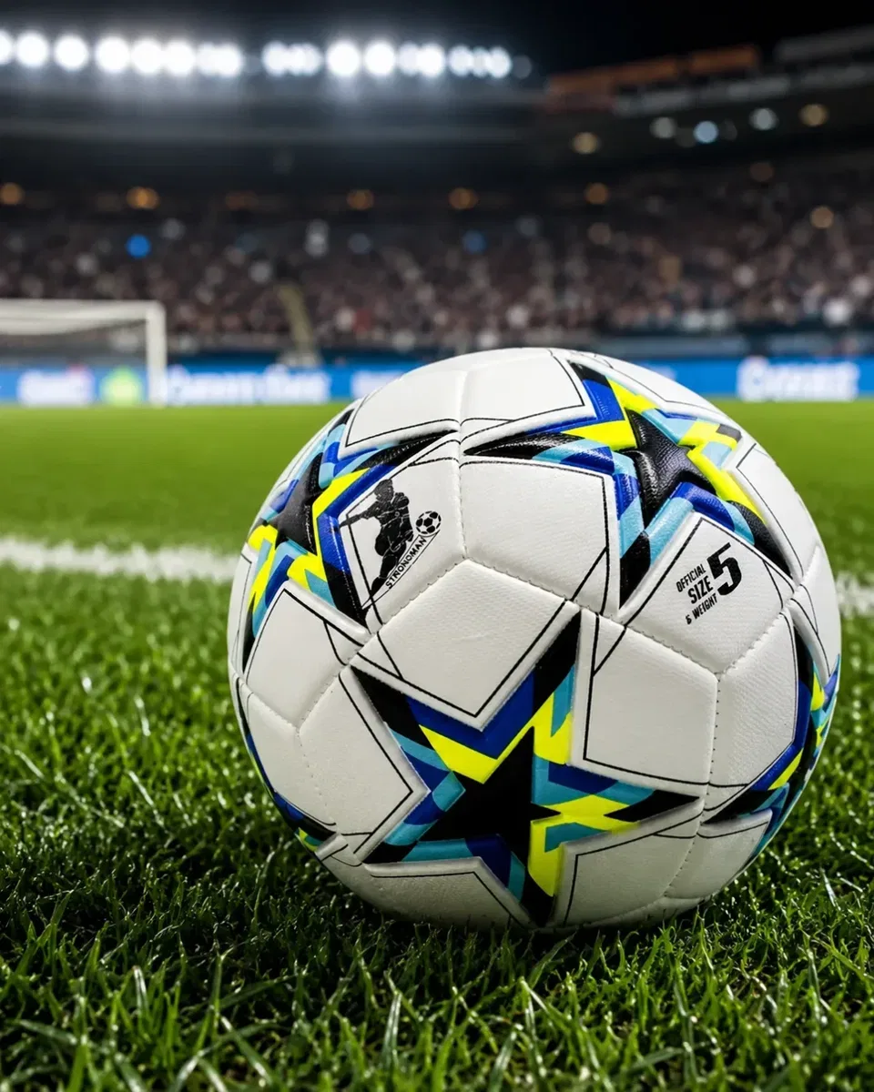 Antrenman ve Maç İçin Futbol Topu Kaymaz Yüzeyli Dengeli Sekme Yapısı