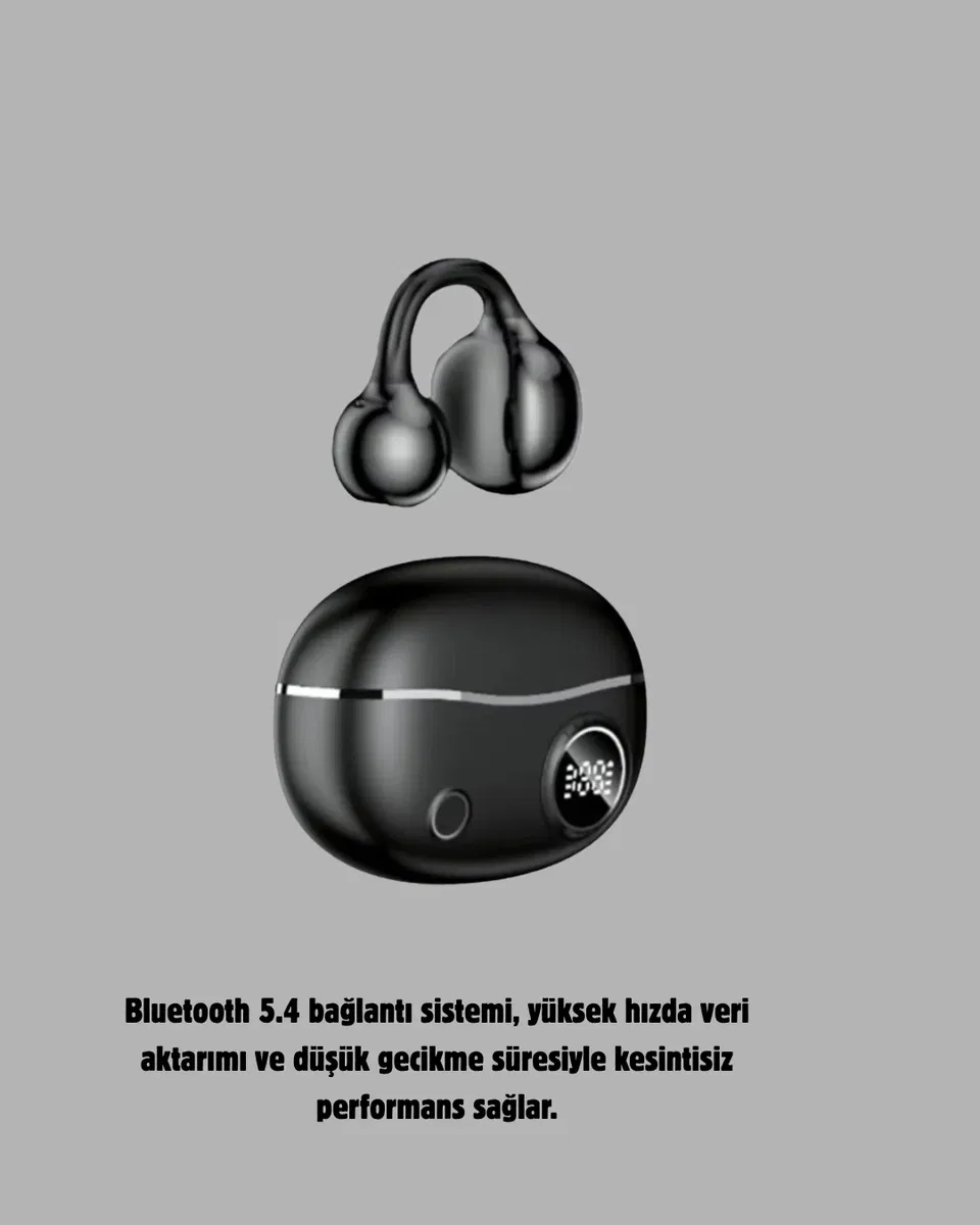 Kablosuz Açık Kulak Kulaklık Bluetooth 5. 4 Type-C Hızlı Şarj 30 Saat görsel 3