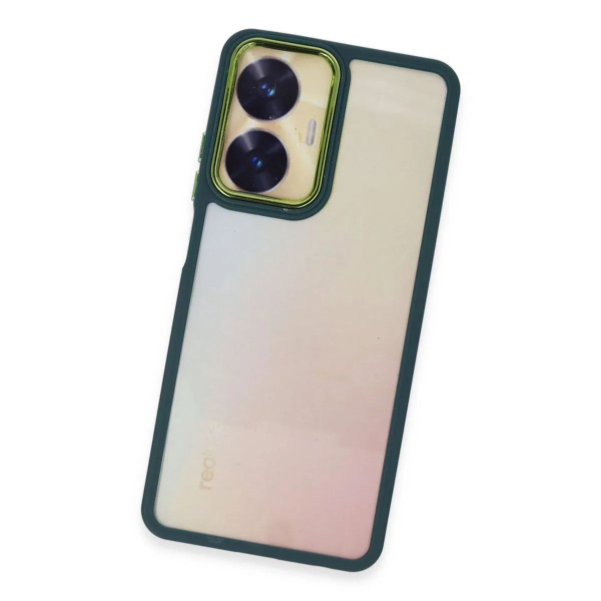 Realme C55 Kılıf Dora Kapak - Haki Yeşil görsel 3