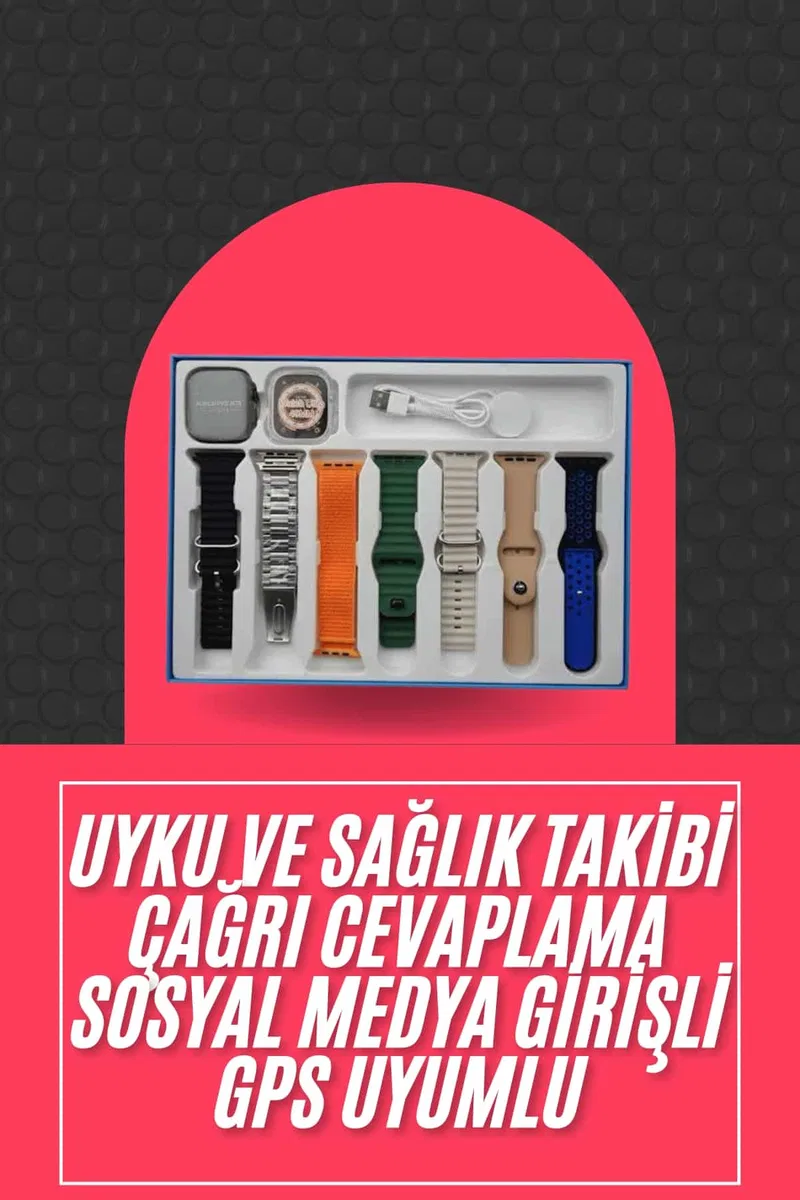 Akıllı Saat Uni Akıllı Saat Çoklu Kordon Seçeneği Çelik Kordon Plastik Kordon görsel 2
