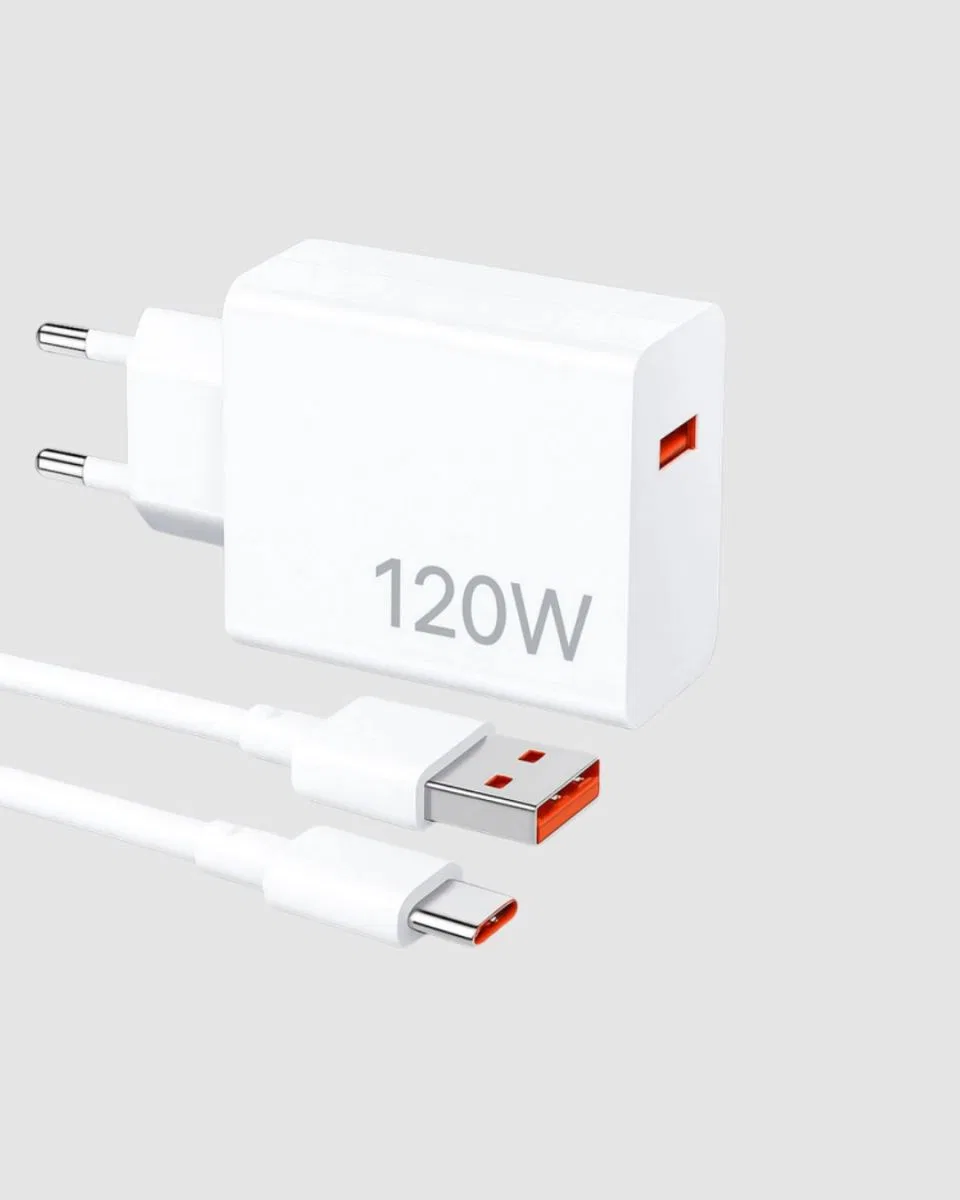 120w Süper Hızlı Şarj Adaptörü – Type-c Kablo Dahil, Yüksek Voltaj Korumalı görsel 3