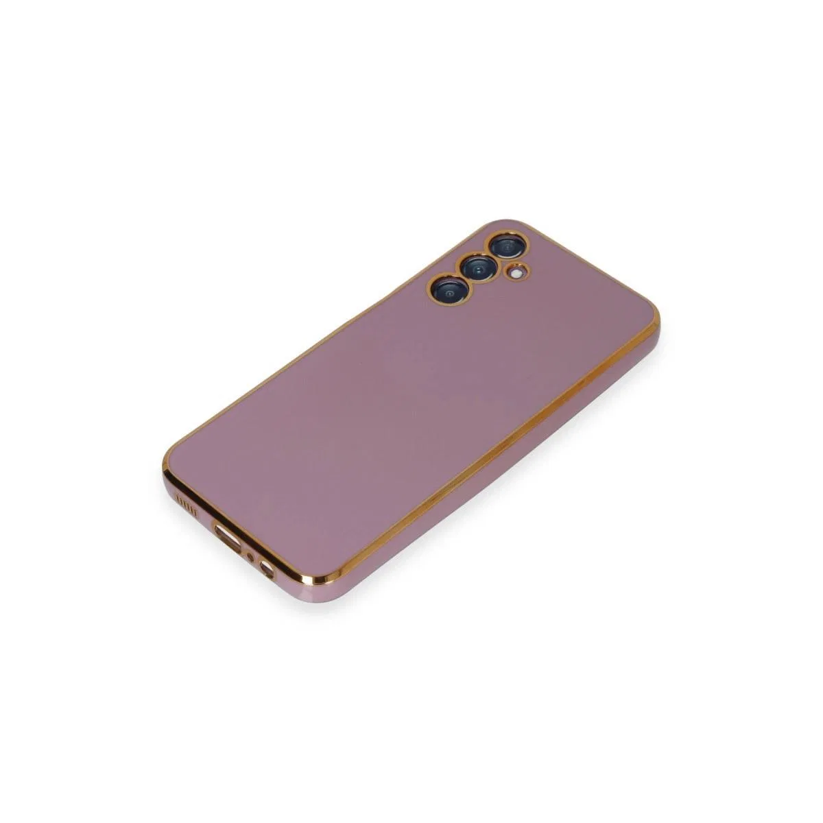 Samsung Galaxy M14 5g Kılıf Volet Silikon - Mor görsel 4