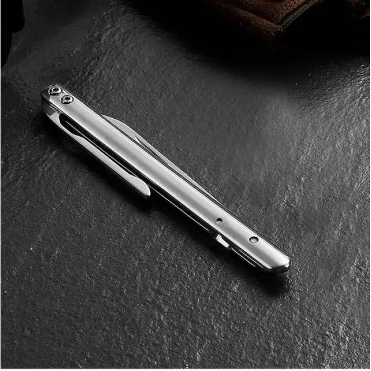 İnce D2 Çelik Çakı 18 Cm, Metal Sap görsel 4