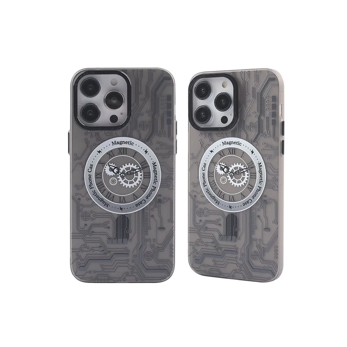 Apple İphone 14 Pro Max Kılıf Apollo Magneticsafe Desenli Kapak - Apollo Siyah - 1