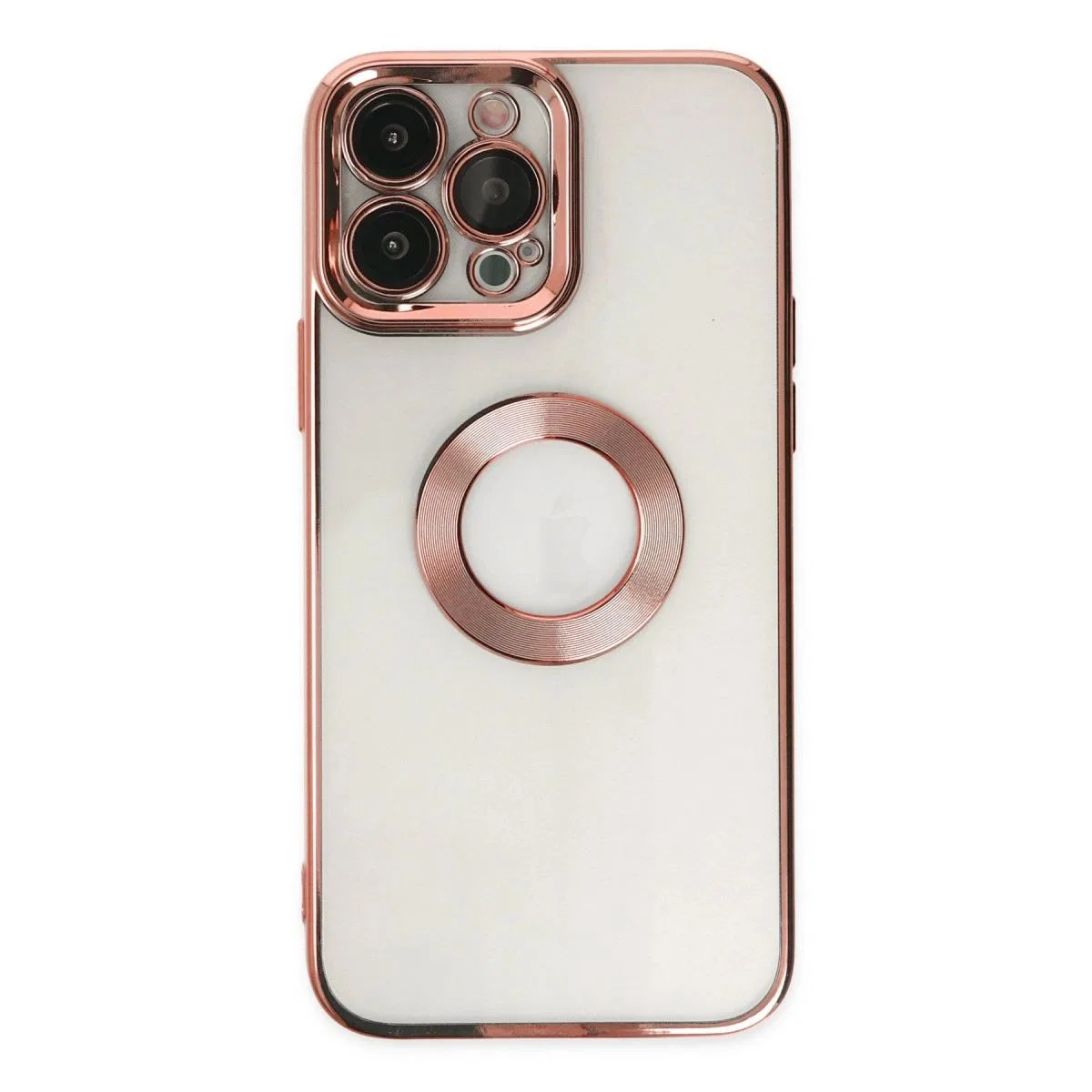 Apple İphone 14 Pro Max Kılıf Slot Silikon - Rose Gold