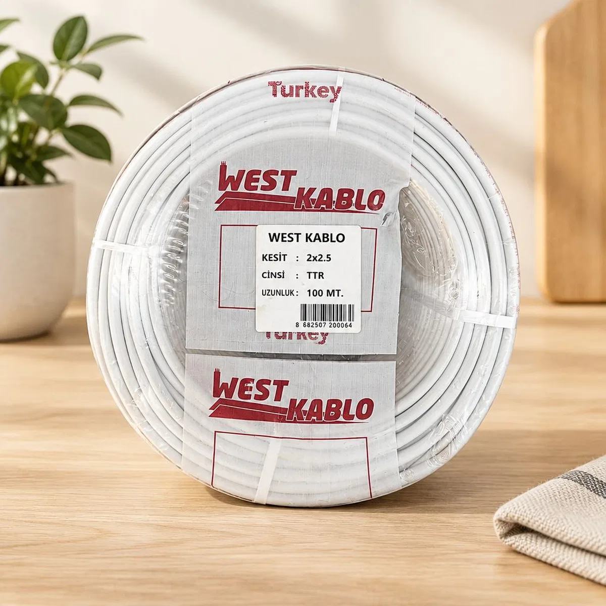 2x2, 5 mm Ttr Elektrik Kablosu 100 Metre
