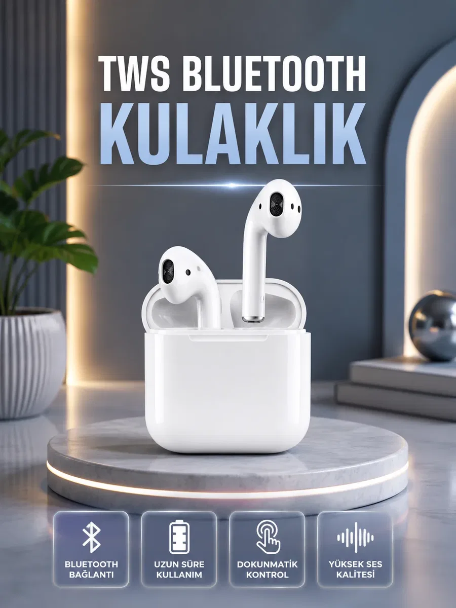 2. Nesil Kablosuz Bluetooth Kulaklık Uzun Pil Ömrü