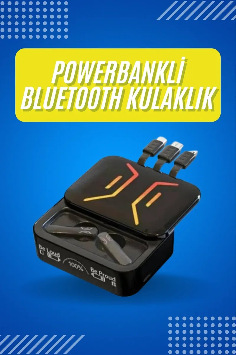 Gaming Bluetooth Kulaklık Dahili Powerbank Kablolu Düşük Gecikmeli Bluetooth 5. 2
