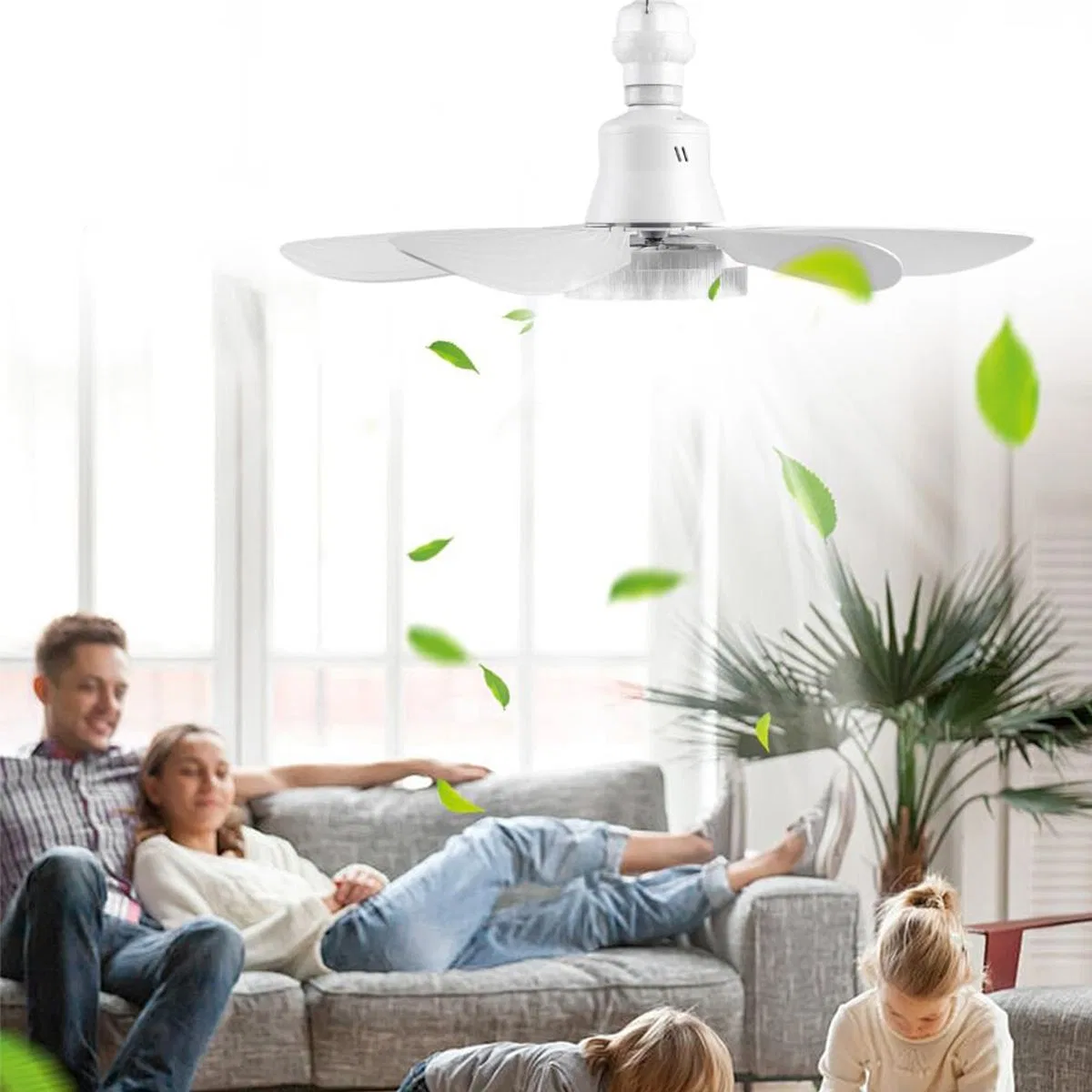 Kumandalı 2in1 LED Tavan Vantilatörlü Avize görsel 4