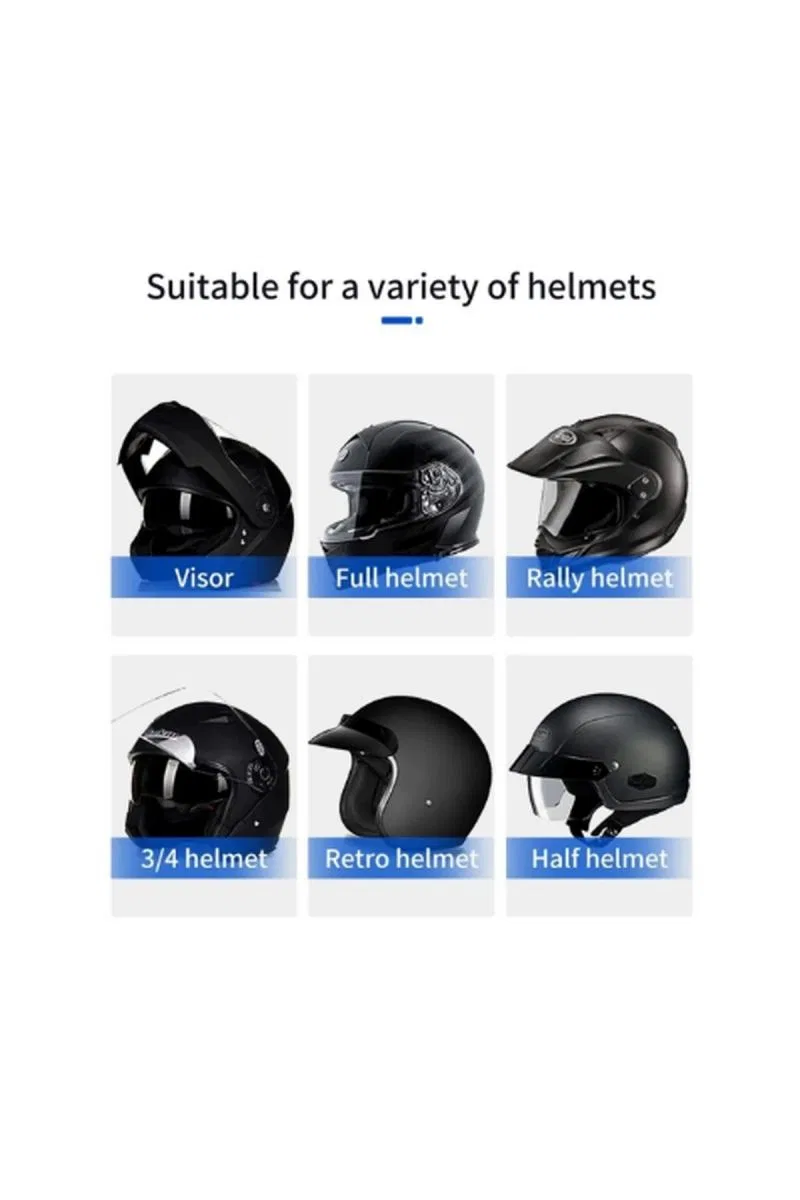 Bt31 Kask Kulaklık Bluetooth 5. 0 Motosiklet Interkom Su Geçirmez Kablosuz Kulaklık görsel 7