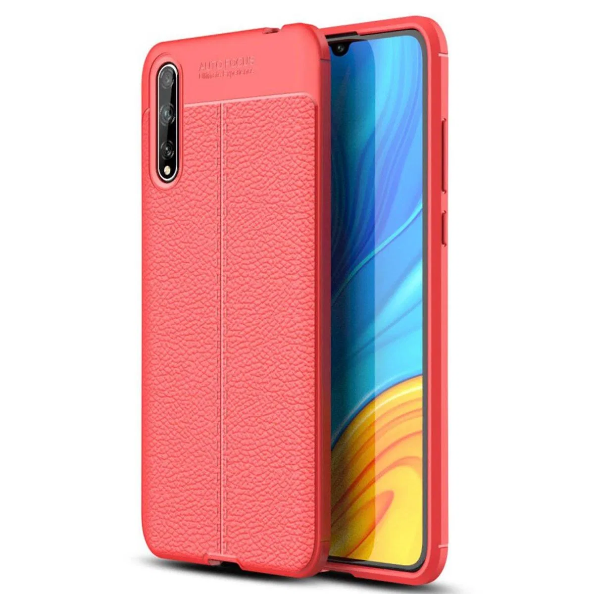 Huawei P Smart S Kılıf Auto Focus Kapak - Kırmızı