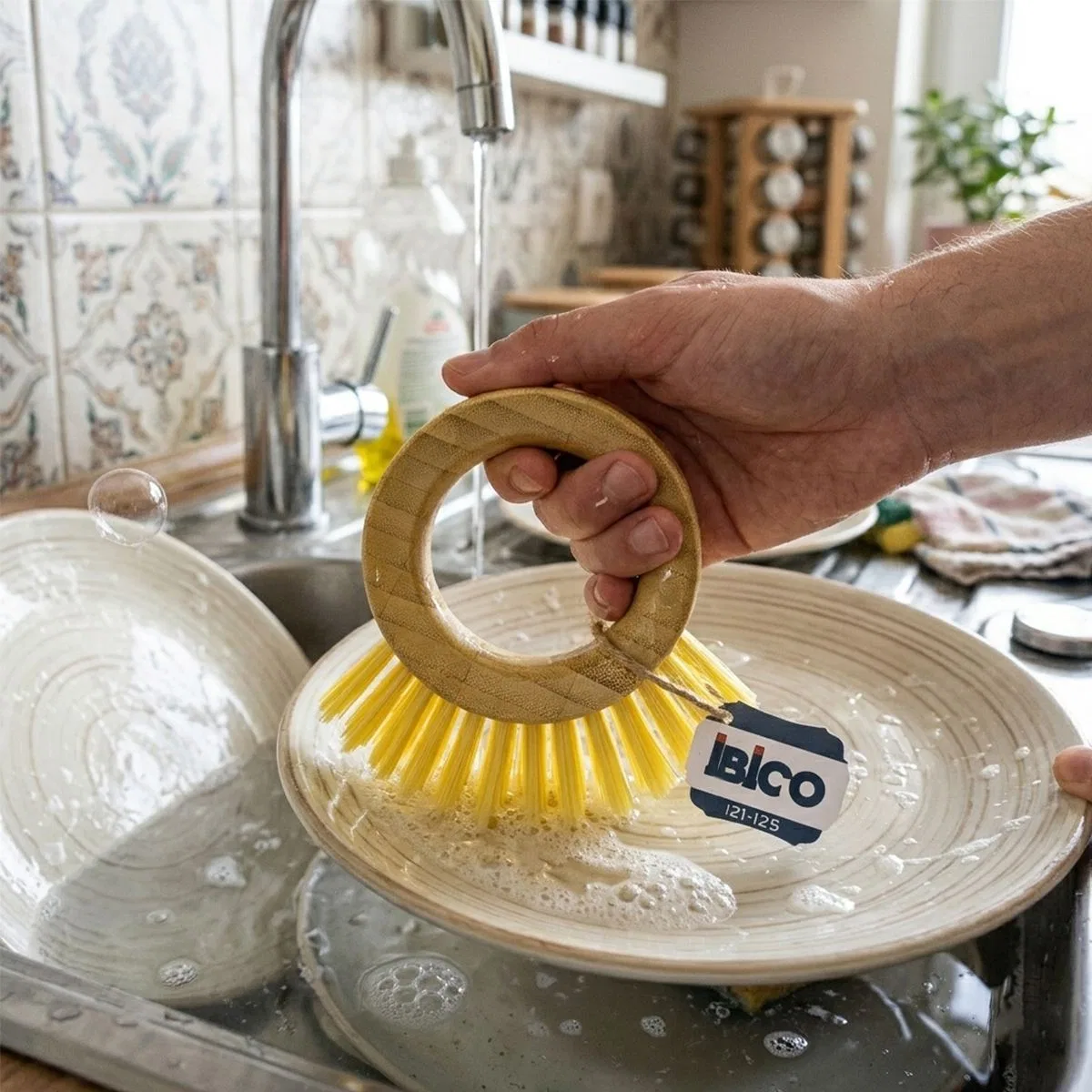 Bulaşık ve Çok Amaçlı Ahşap Saplı Fırça görsel 3