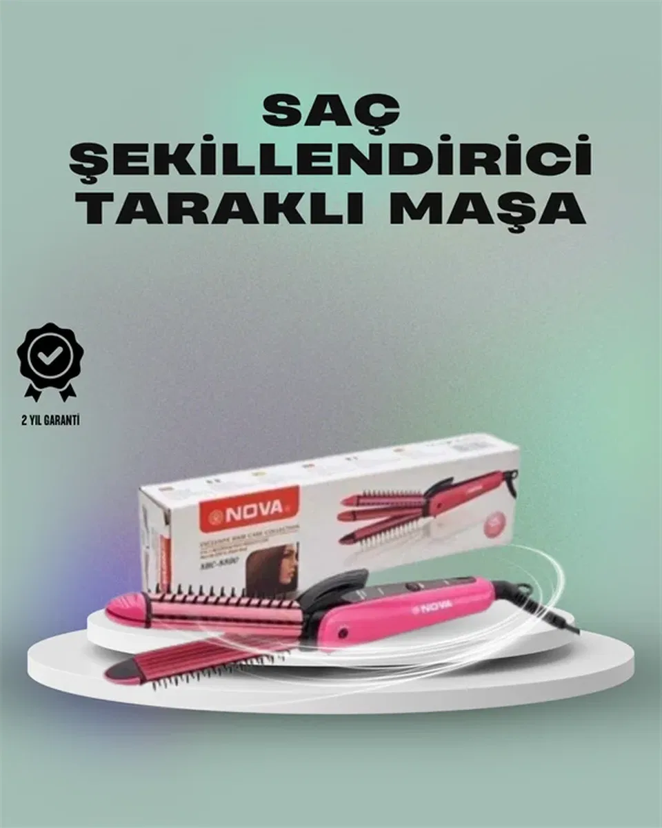 Isı Koruyucu ve Sabitleyici Özellikli Profesyonel Saç Maşası