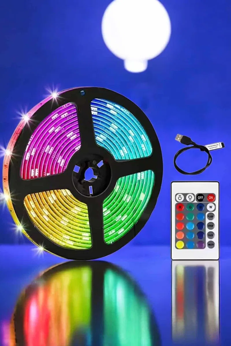 Smart Şerit Led TV Arkası Renkli Kumandalı 10 Metre görsel 5