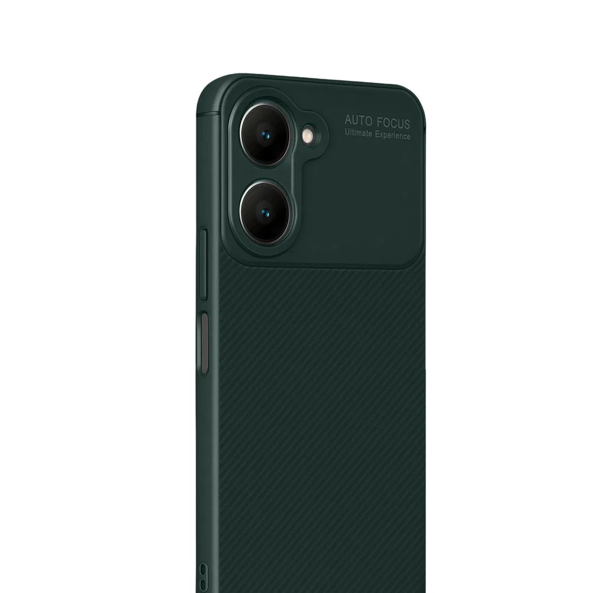 Vivo Y18 Kılıf Auto Focus Karbon Kapak - Koyu Yeşil görsel 2