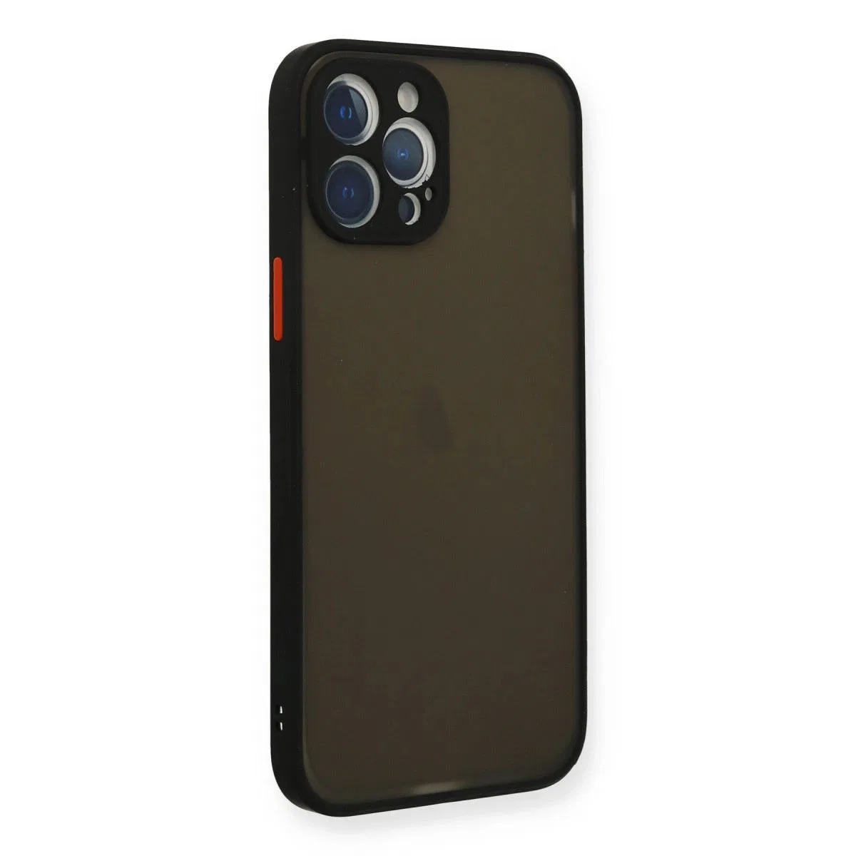 Apple İphone 12 Pro Max Kılıf Montreal Silikon Kapak - Siyah görsel 2