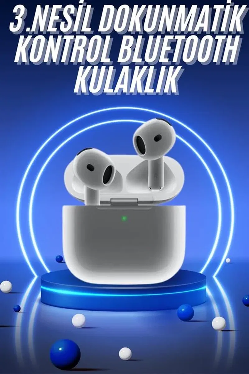 Yeni Nesil Kulak İçi Bluetooth Kulaklık Kablosuz Sesli Asistan görsel 2