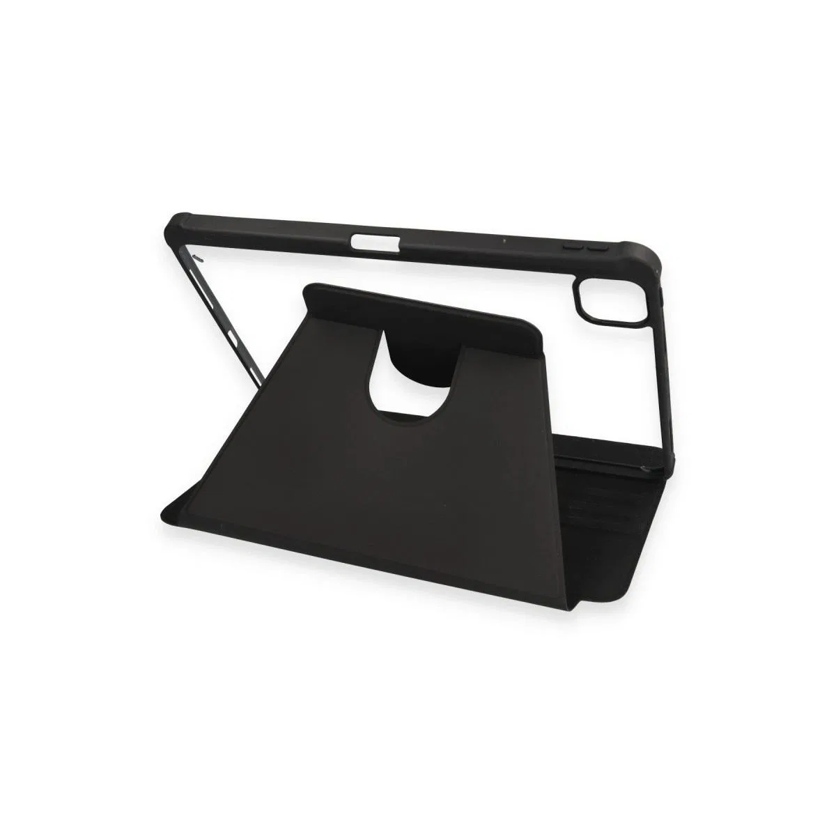 Apple İpad Pro 11 (2021) Kılıf Ling 360 Kalemlikli Tablet Kılıf - Siyah görsel 6