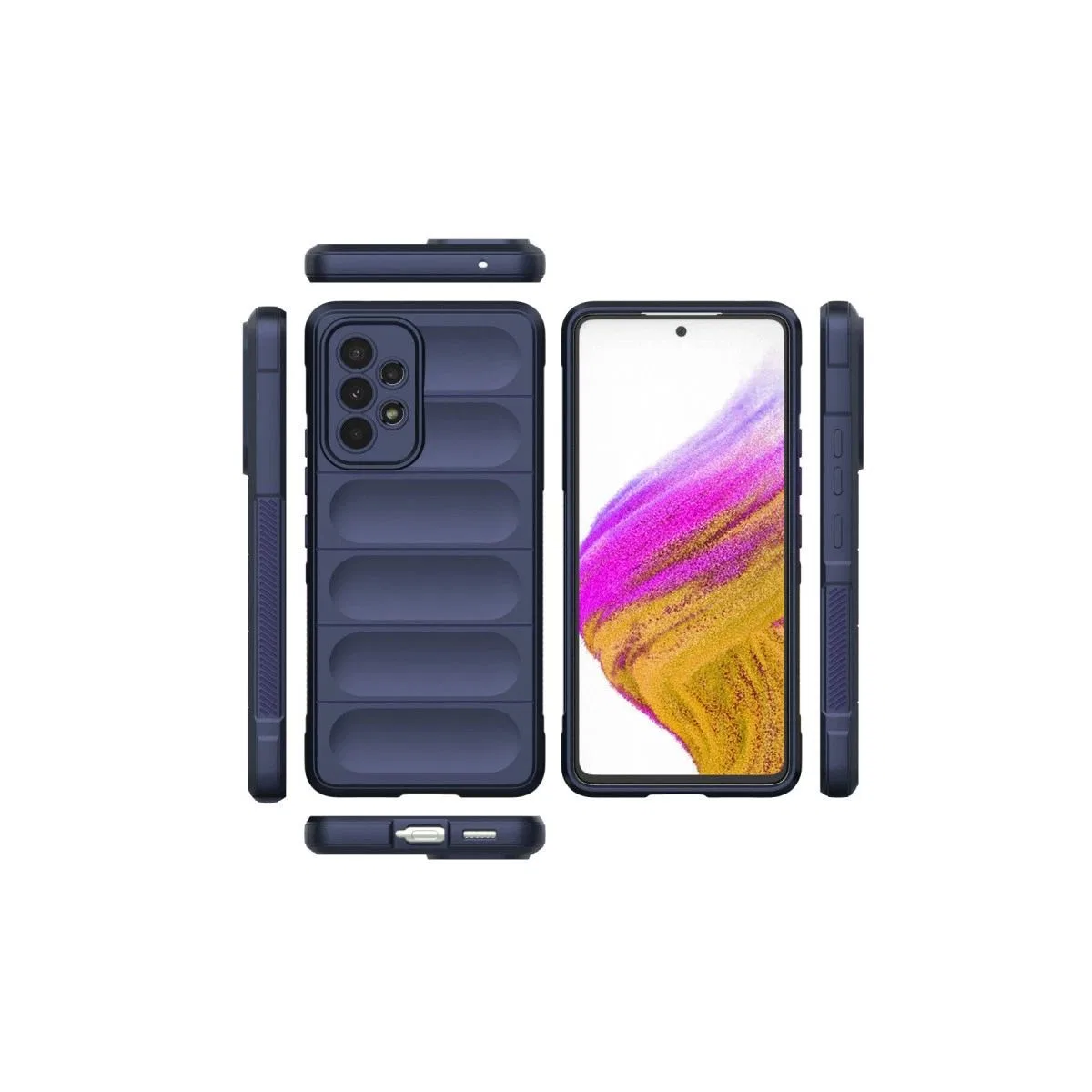 Samsung Galaxy A53 5g Kılıf Optimum Silikon - Lacivert görsel 3