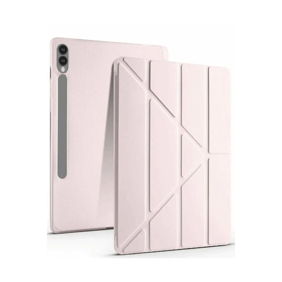 Samsung Galaxy X610 Tab S9 Fe Plus 12. 4 Kılıf Kalemlikli Mars Tablet Kılıfı - Rose Gold