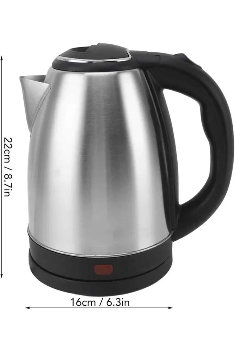Elektrikli Paslanmaz Çelik Su Isıtcı Çelik Kettle 1. 8 Lt. Uzun Ömürlü görsel 5