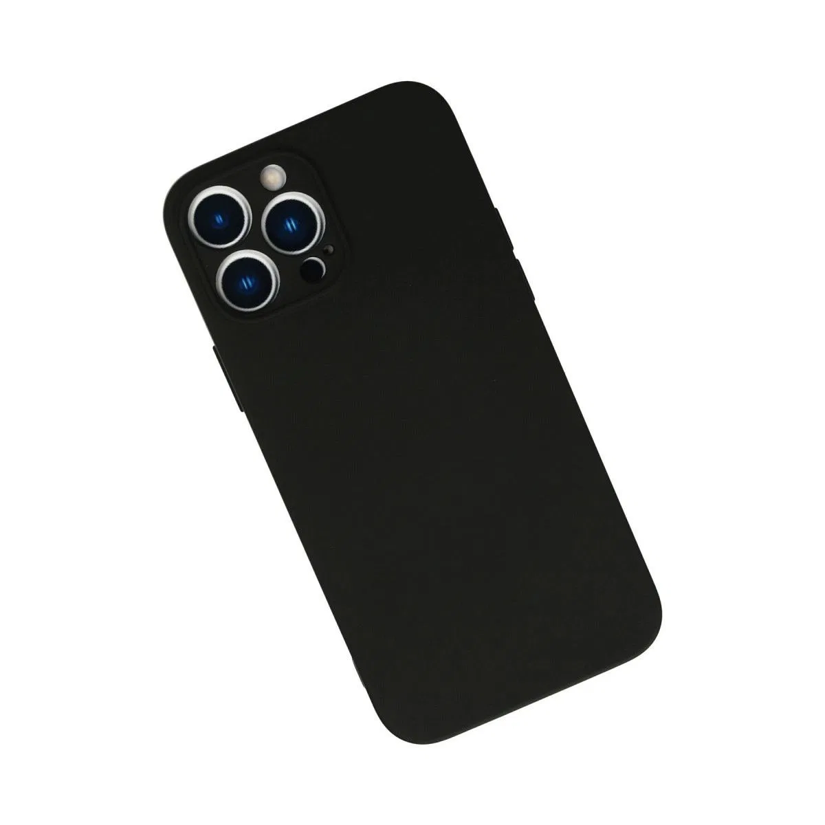 Apple İphone 13 Pro Max Kılıf Nano İçi Kadife Silikon - Siyah görsel 2
