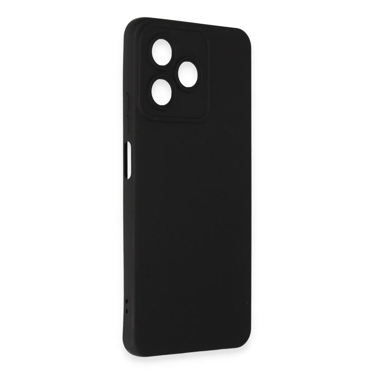 Realme C53 Kılıf Nano İçi Kadife Silikon - Siyah görsel 2