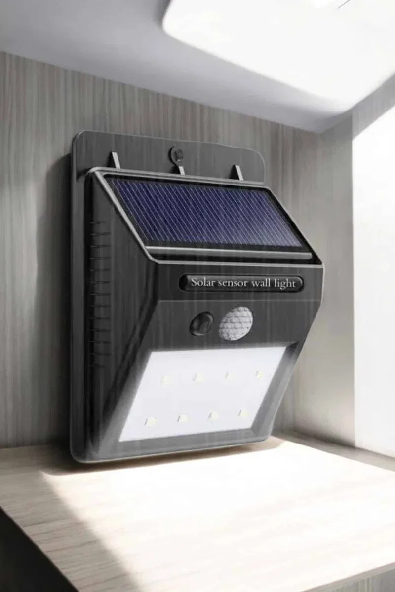 Solar Lamba Giriş, Bahçe Yol Avlu Hareket Sensörlü Led görsel 4